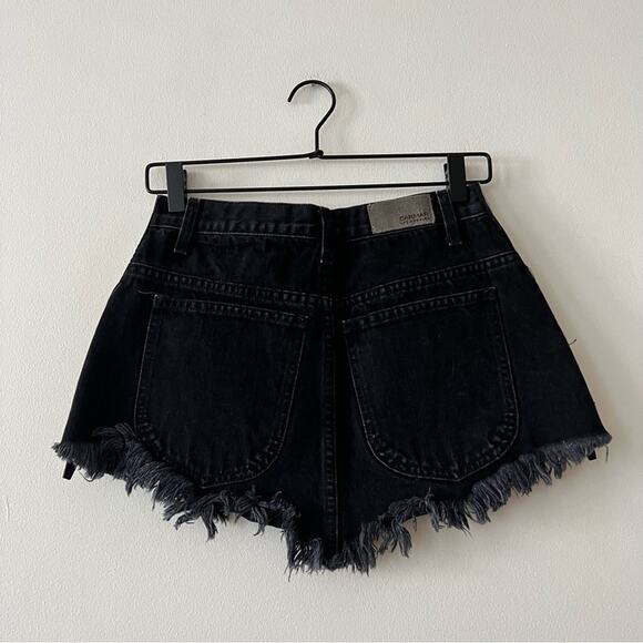 LF Carmar Black Side-Zip Moto Denim Mini Skirt - Picture 4 of 6